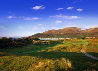 Vue du Royal County Down hole #1, Irlande du Nord