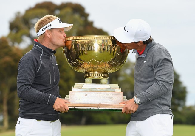 Thorbjorn Olesen et Soren Kjedlsen ont offert le premier titre mondial de golf au Danemark.
