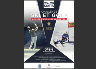 Une combinaison gagnante de ski et golf à Courchevel fin mars