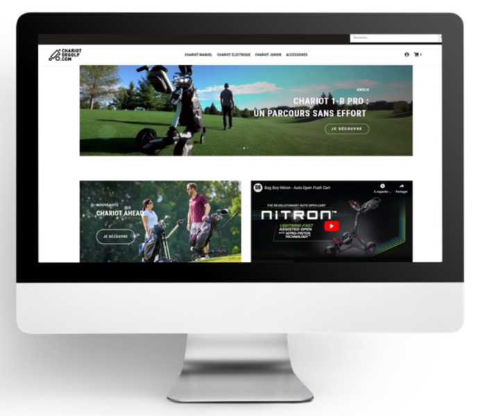 site internet dédié aux chariots de golf