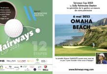 Le Golf d’Omaha Beach compte 2 parcours de 18 trous, avec des paysages distincts entre terre et mer. 