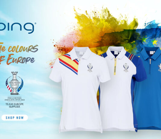 PING, sponsor historique, habille l'équipe européenne de la Solheim Cup 2023
