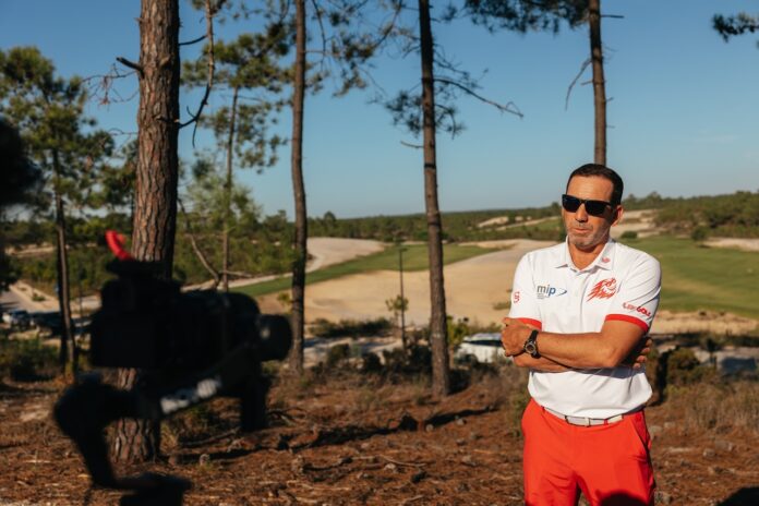 Sergio Garcia sur les terres de sa première réalisation en tant que golf designer