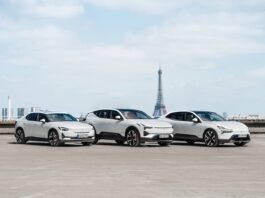 La gamme Polestar France devant la Tour Eiffel
