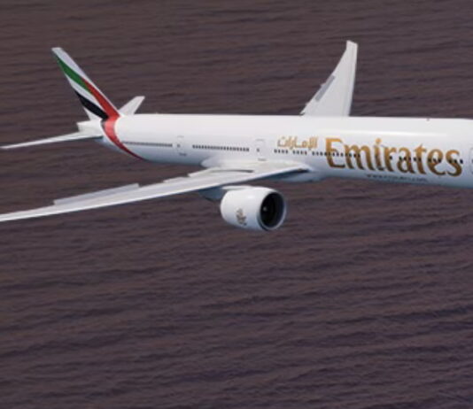 Emirates Boieng 777-300 vers l'Ile Maurice