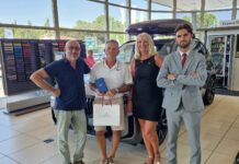 Remise de la montre Oris BMW Golf Cup France