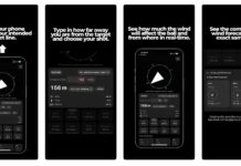 Application iPhone golf pro mesure du vent