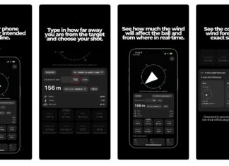 Application iPhone golf pro mesure du vent