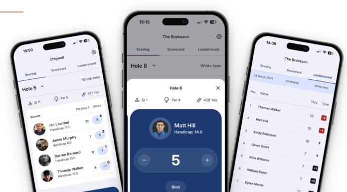 ParUp Golf, live scoring pour un golf plus social