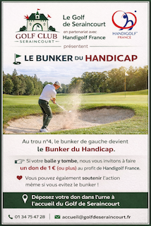 Bunker du handicap Golf de seraincourt