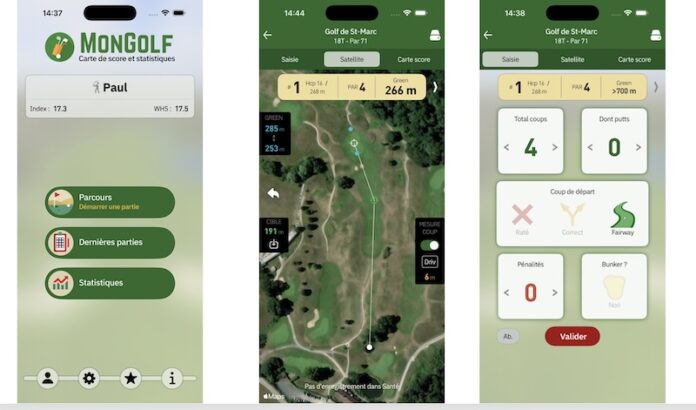 MonGolf app