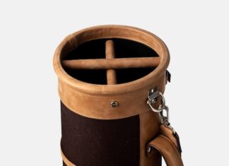 Real Leather Studio : l’excellence du travail du cuir pour les golfeurs Uliser sac golf premium