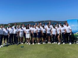 le groupe des heureux participants à la 2ème Costa Navarino Golf Cup